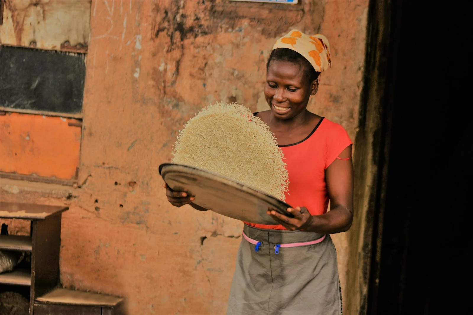 Rizière traditionnelle en Afrique de l'Ouest, le riz reste la principale céréale consommée dans les grandes villes de la région